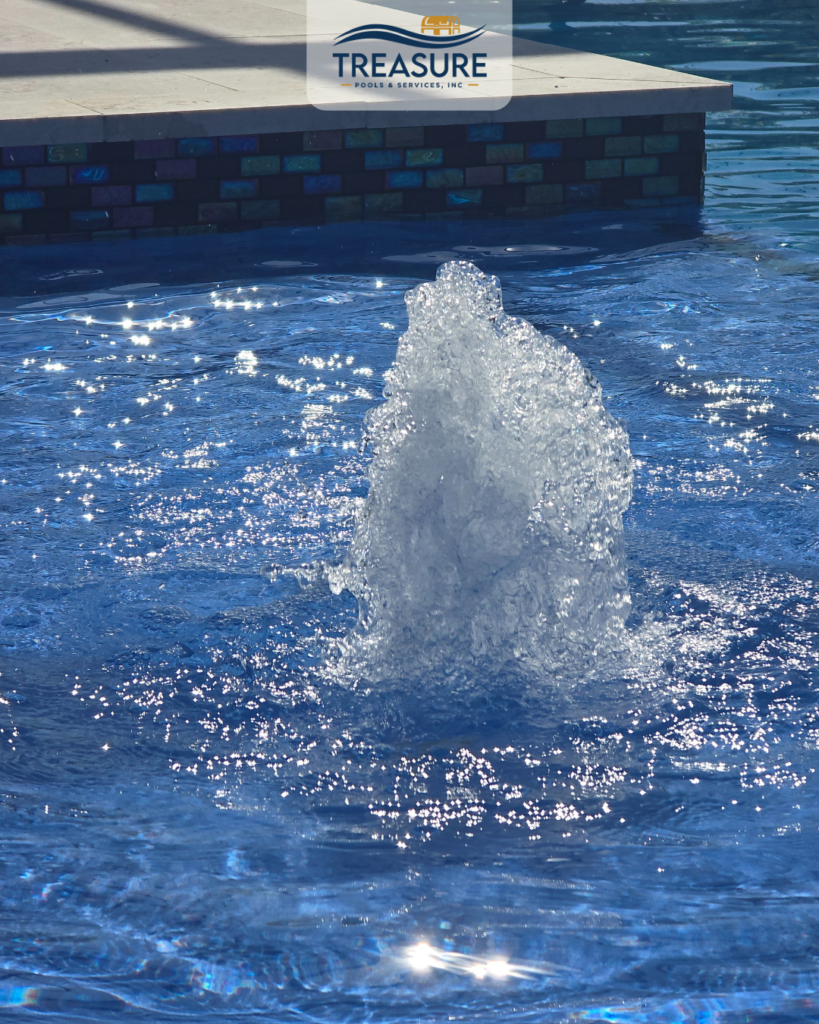 swimming pool water features
